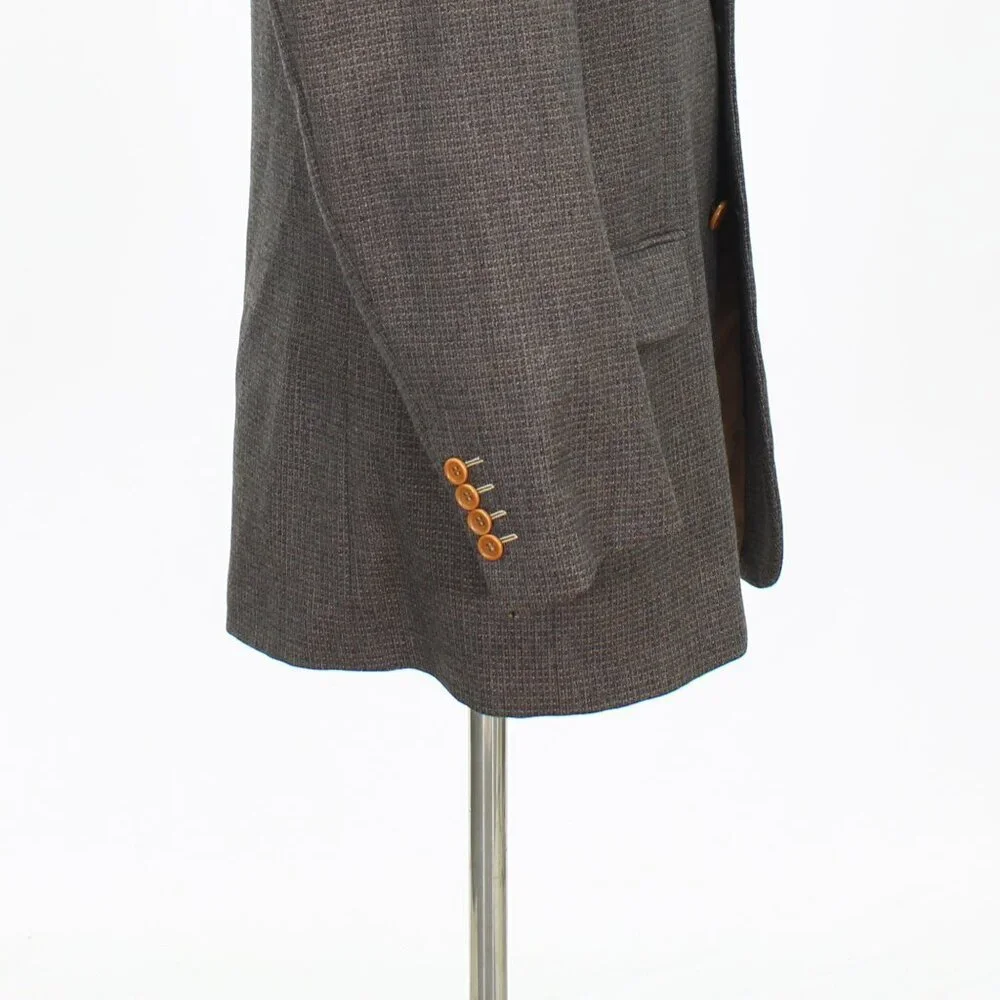 Marzotto Lab 42S Brown HT 3-Button Sport Coat Blazer Jacket T529